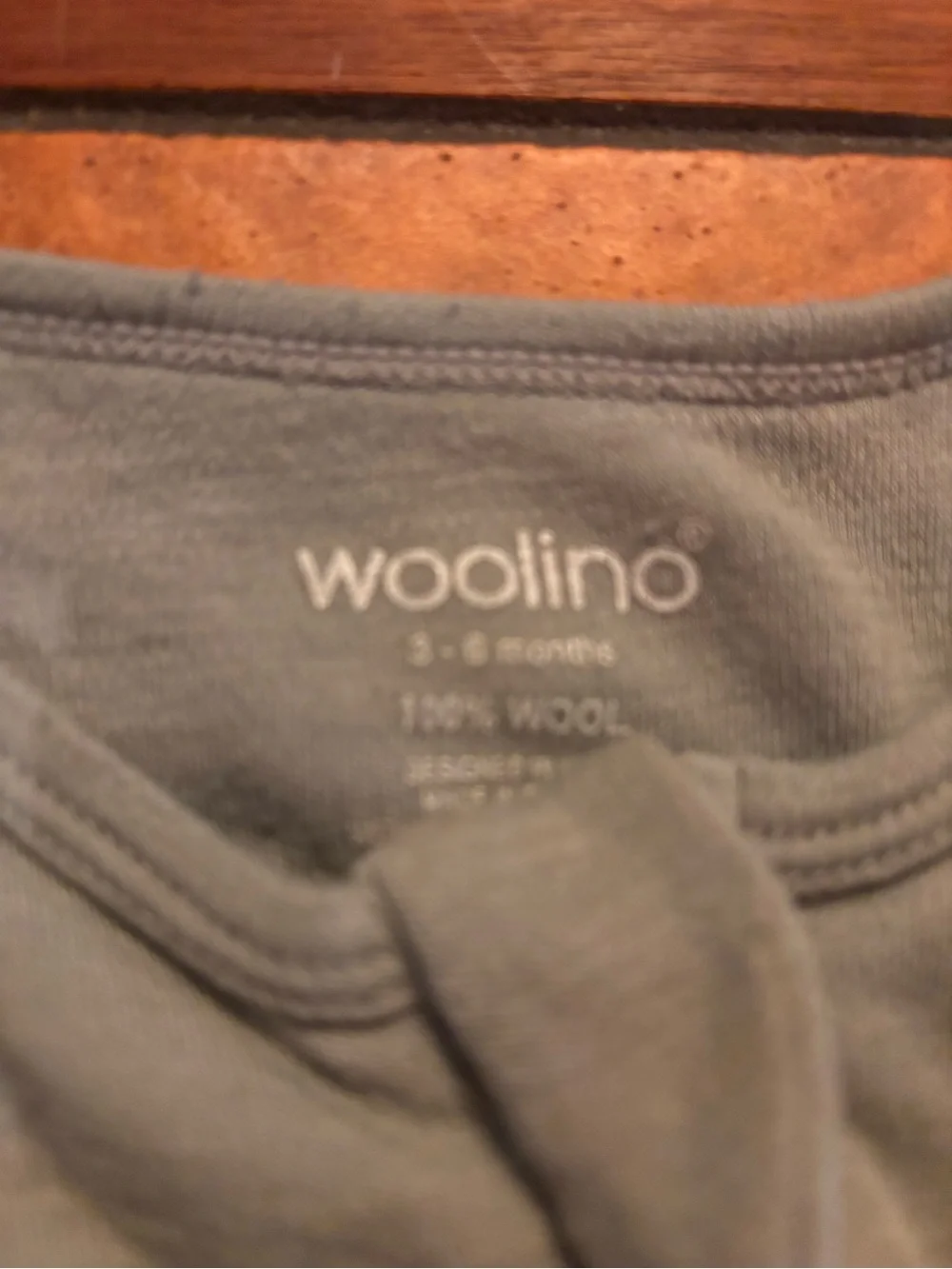 Baby merino wool pajama footies woolino 3-6 months